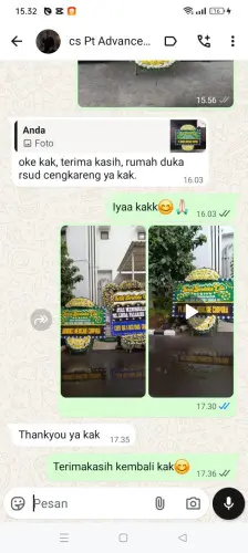Testimonial Papan Bunga Pernikahan kadudamas
