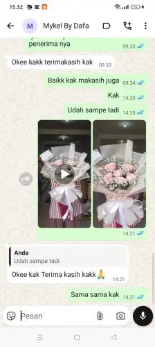Testimonial Buket Bunga kadudamas