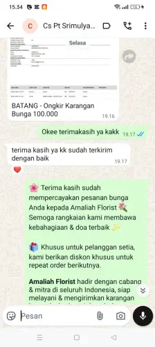 Testimonial Papan Bunga kadudamas