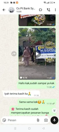 Testimonial Papan Bunga kadudamas